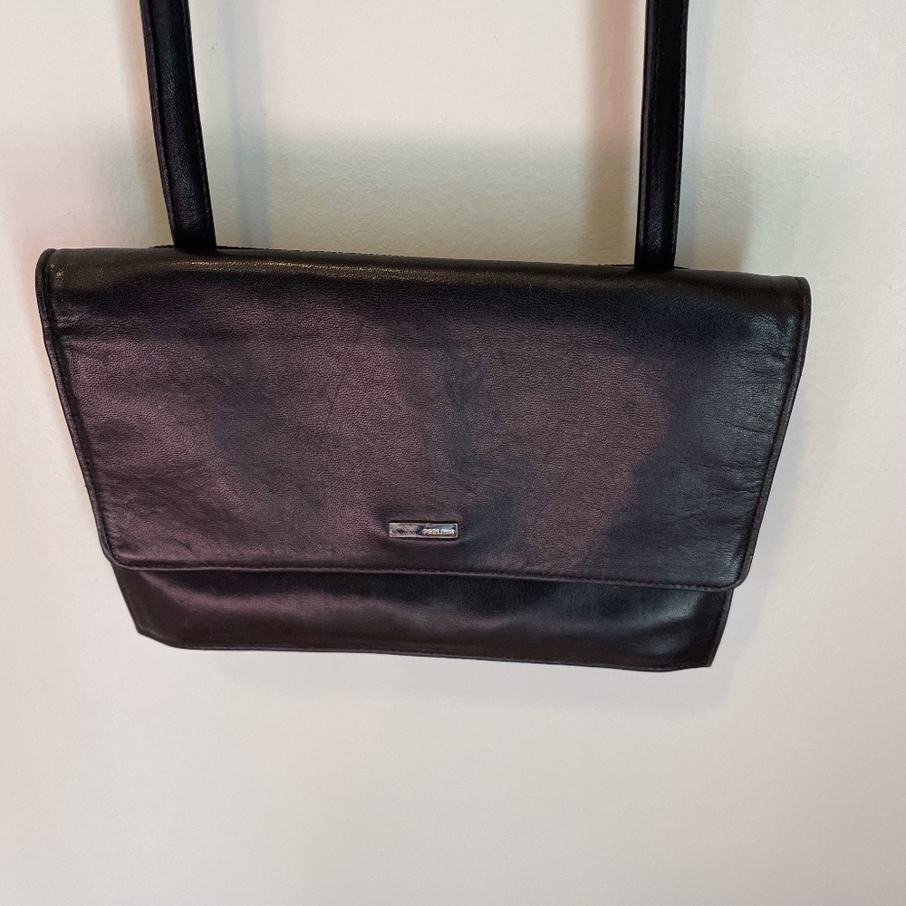 Vintage Perlina leather wallet cross body